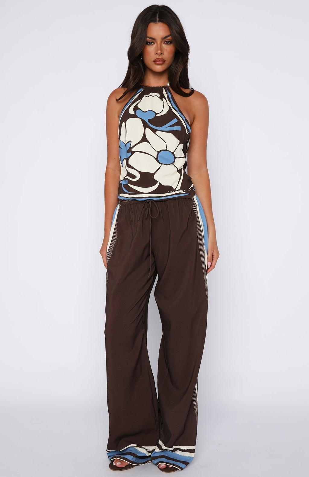White Fox Tropic Muse Pants Cocoa Symphony