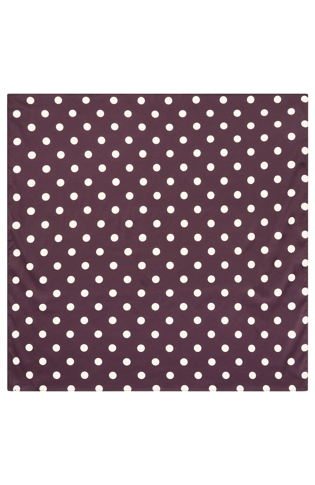 White Fox Broken Love Scarf Choc/Cream Polka Dot