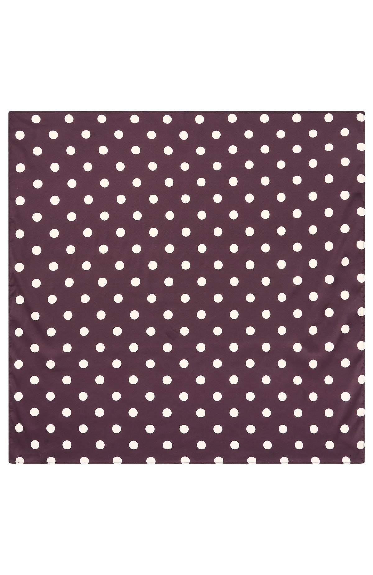 White Fox Broken Love Scarf Choc/Cream Polka Dot