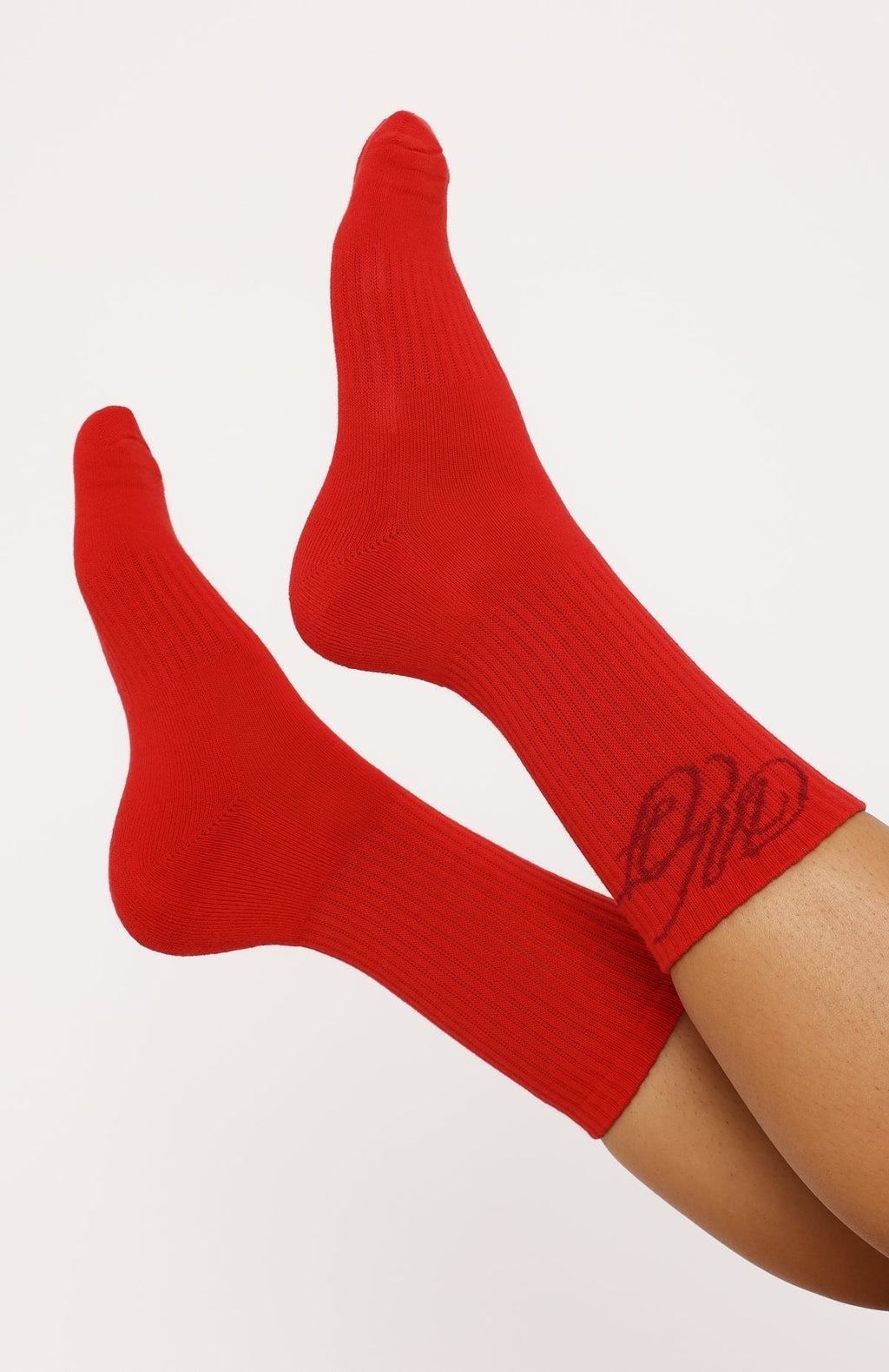 White Fox Studio 17 Raven 2 Pack Socks Red/Grey Marle