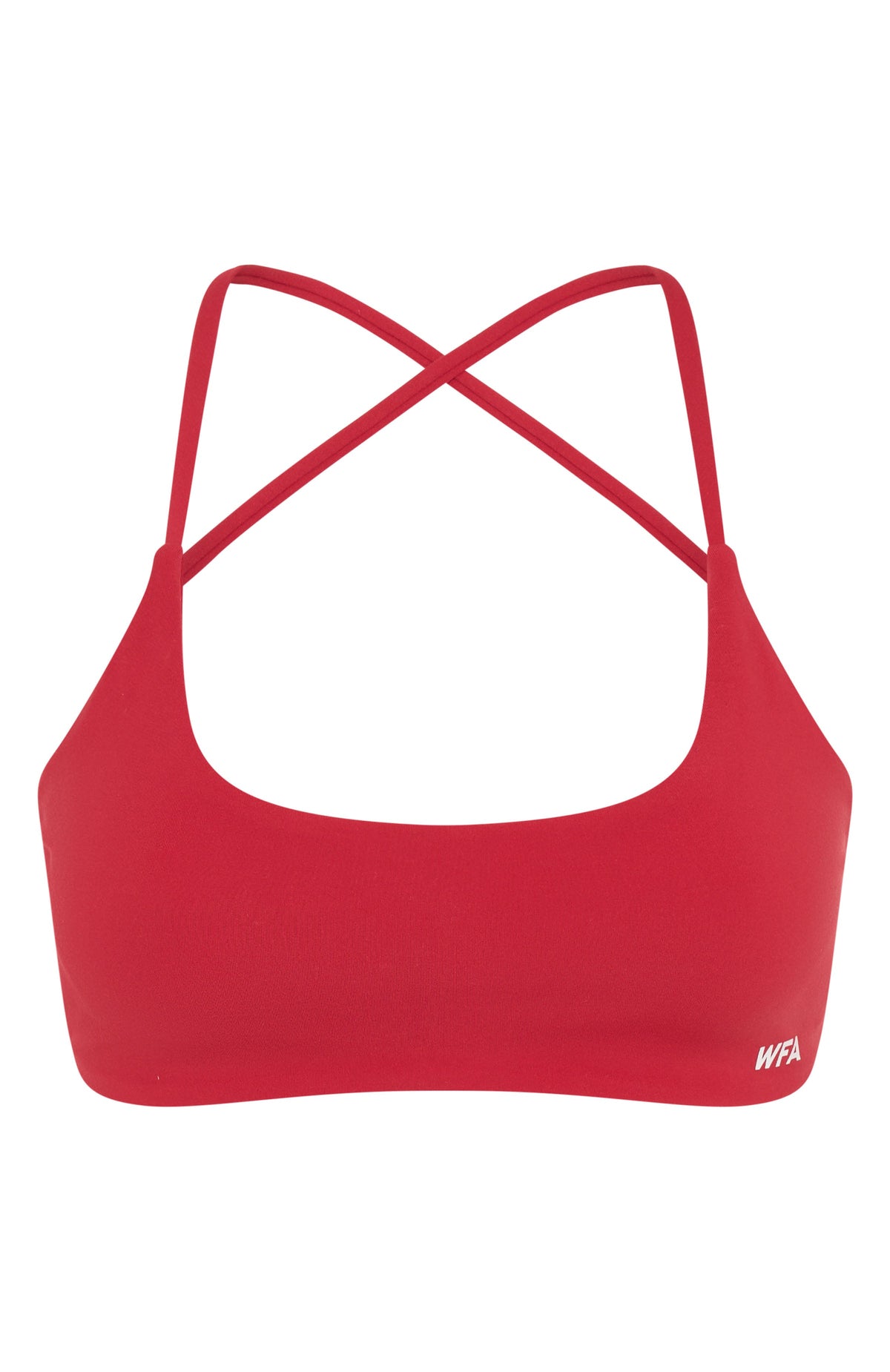 White Fox She's Healthy Sports Crop Cherry Red