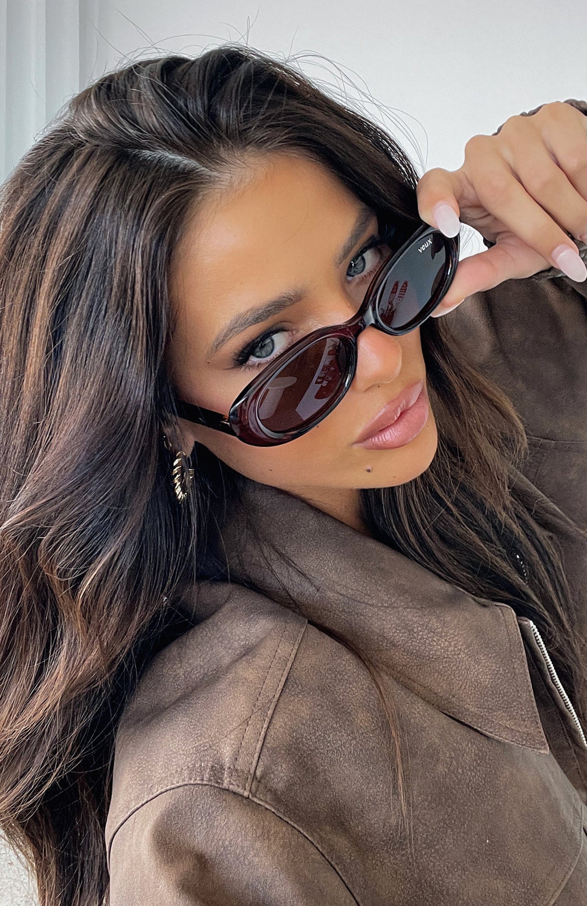 White Fox Olivia Sunglasses Brown