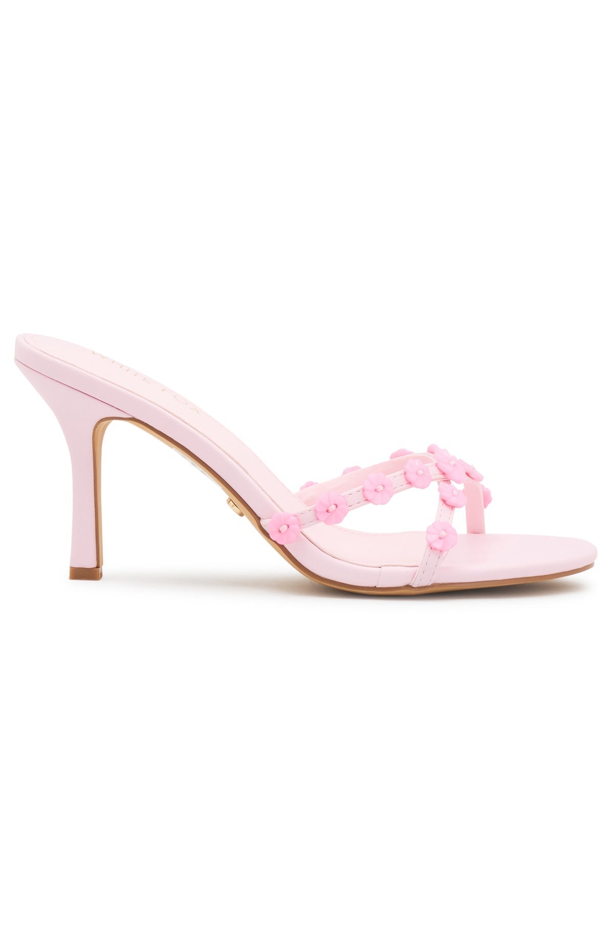 White Fox Marlo Mules Baby Pink