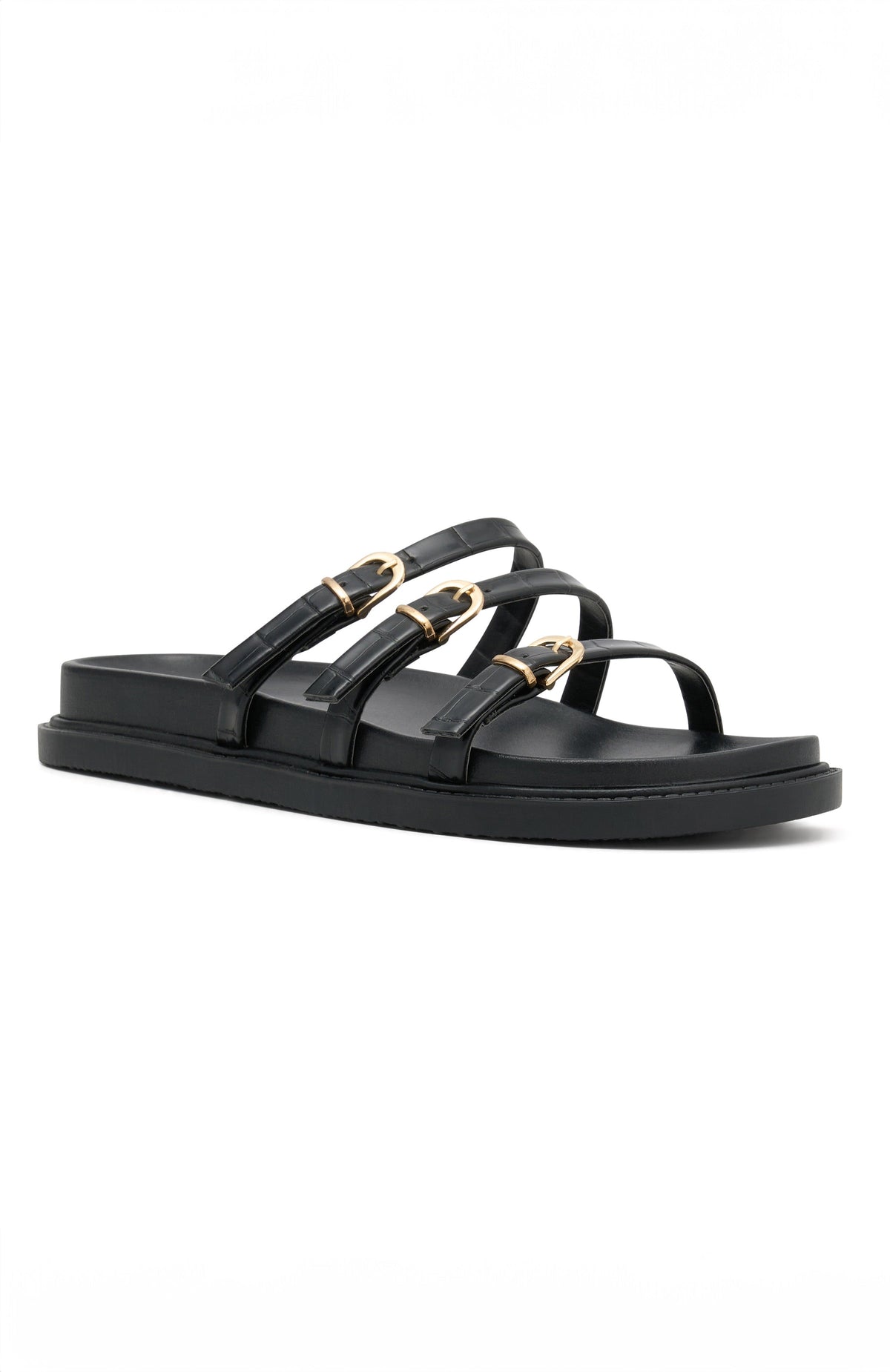 White Fox Ariela Sandals Black Croc