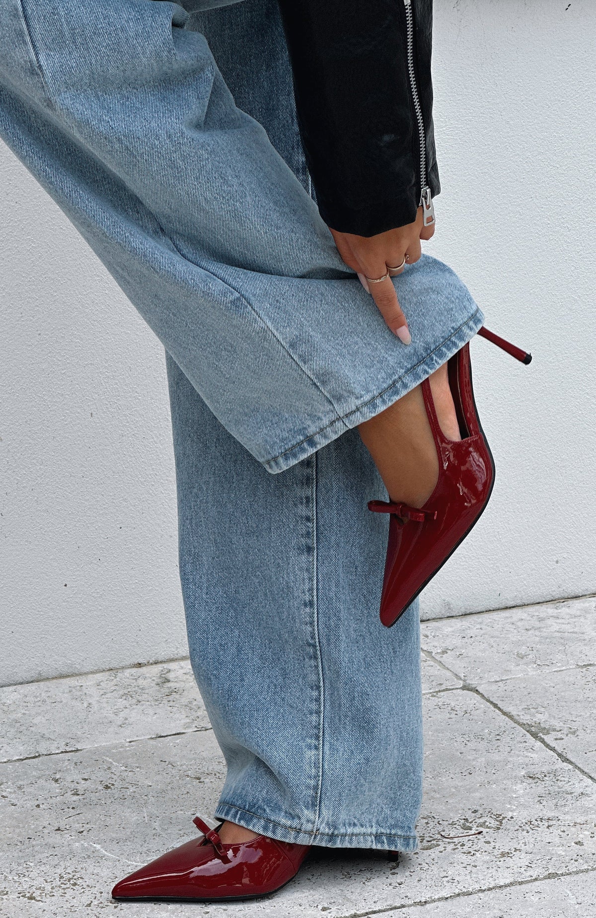 White Fox Make Me Blush Heels Cherry