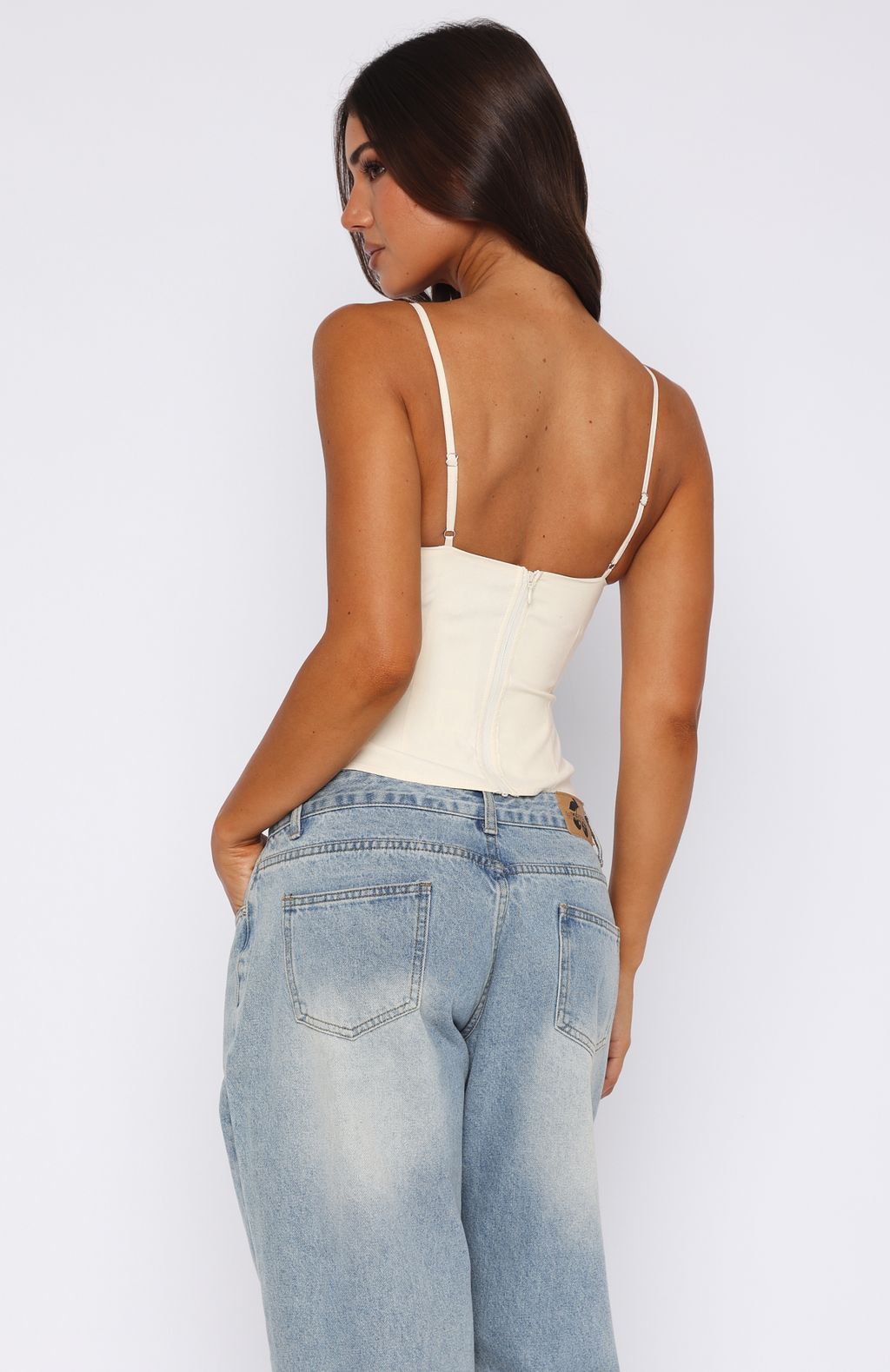 White Fox Have A Nice Day Top Off White