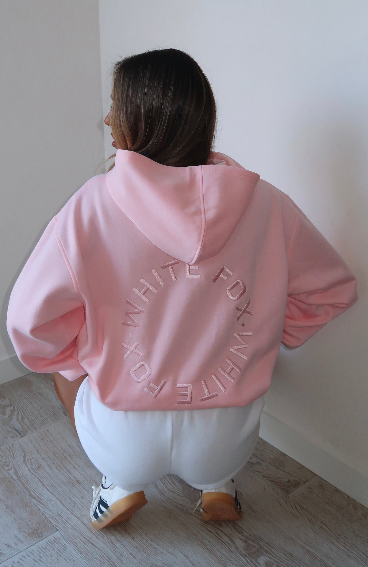 White Fox Stay Lifted Oversized Hoodie Posy