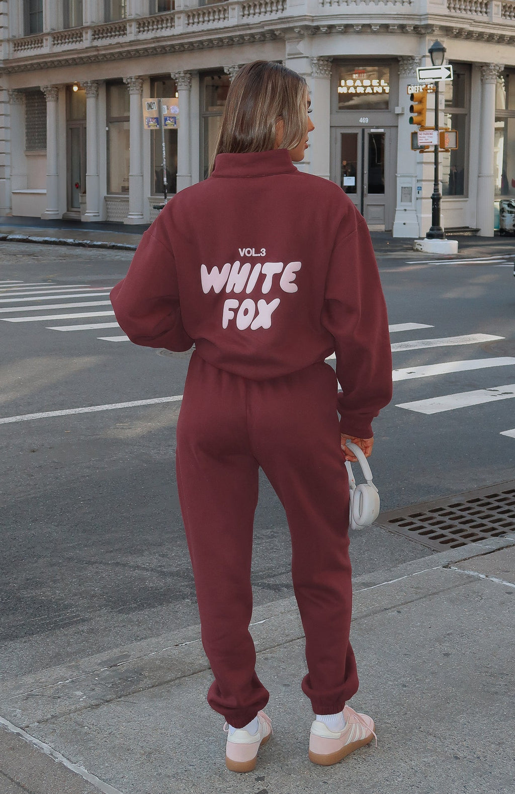 White Fox Offstage Sweatpants Red Velvet
