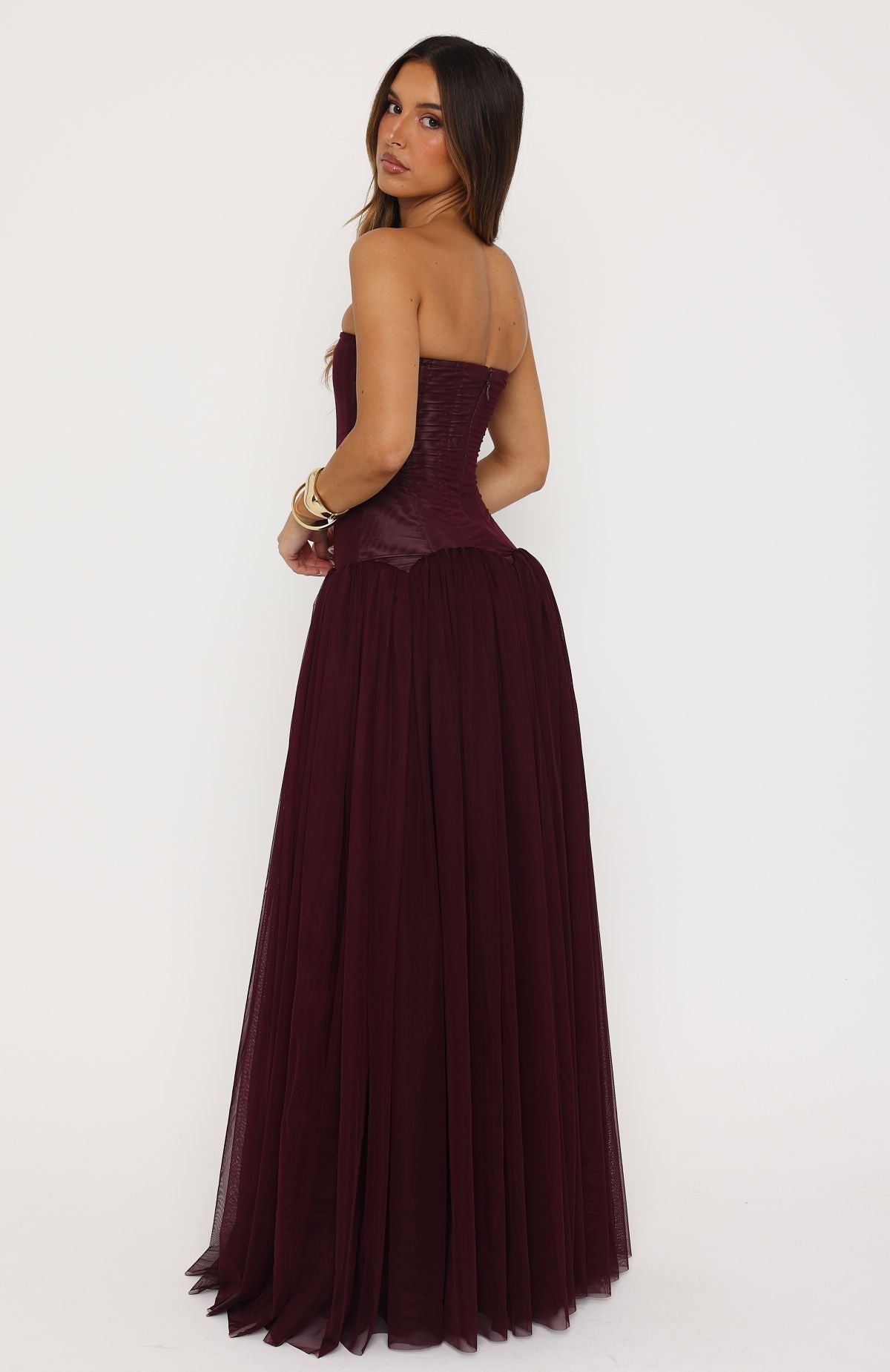 White Fox Magic Muse Maxi Dress Fig