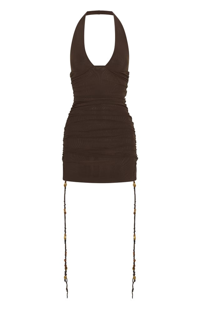 White Fox Hearts Desire Mini Dress Chocolate