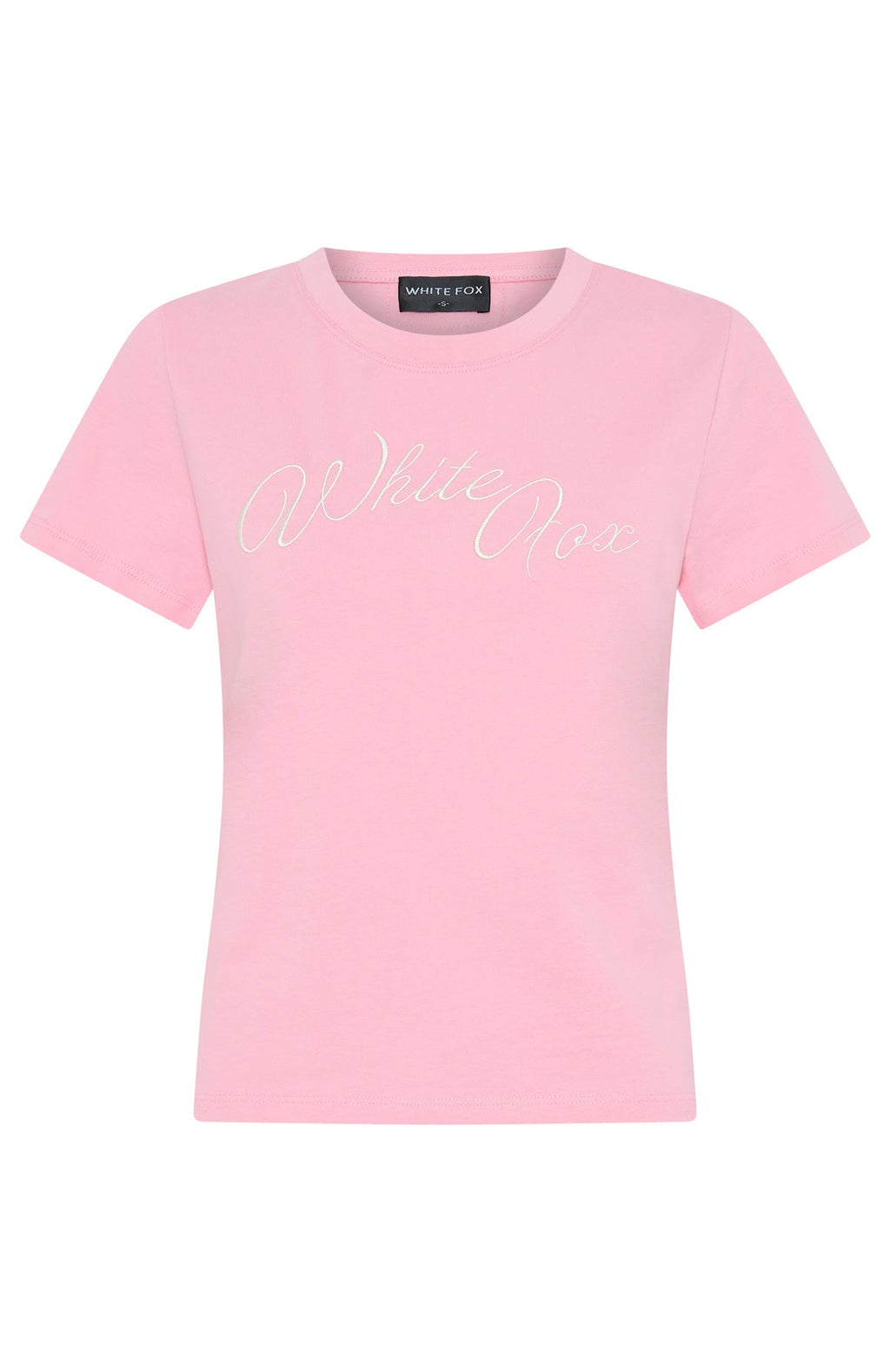 White Fox Lucky Thirteen Elsa Relaxed Baby Tee Candy Pink