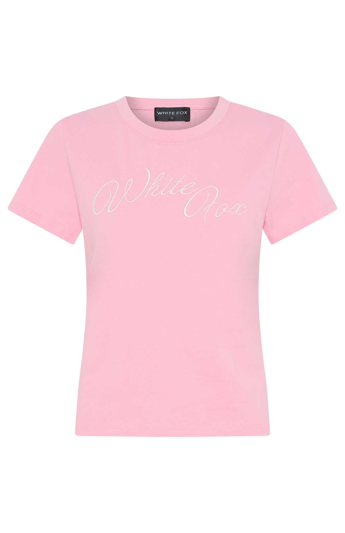 White Fox Lucky Thirteen Elsa Relaxed Baby Tee Candy Pink