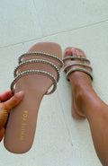 White Fox Peppi Sandals Nude