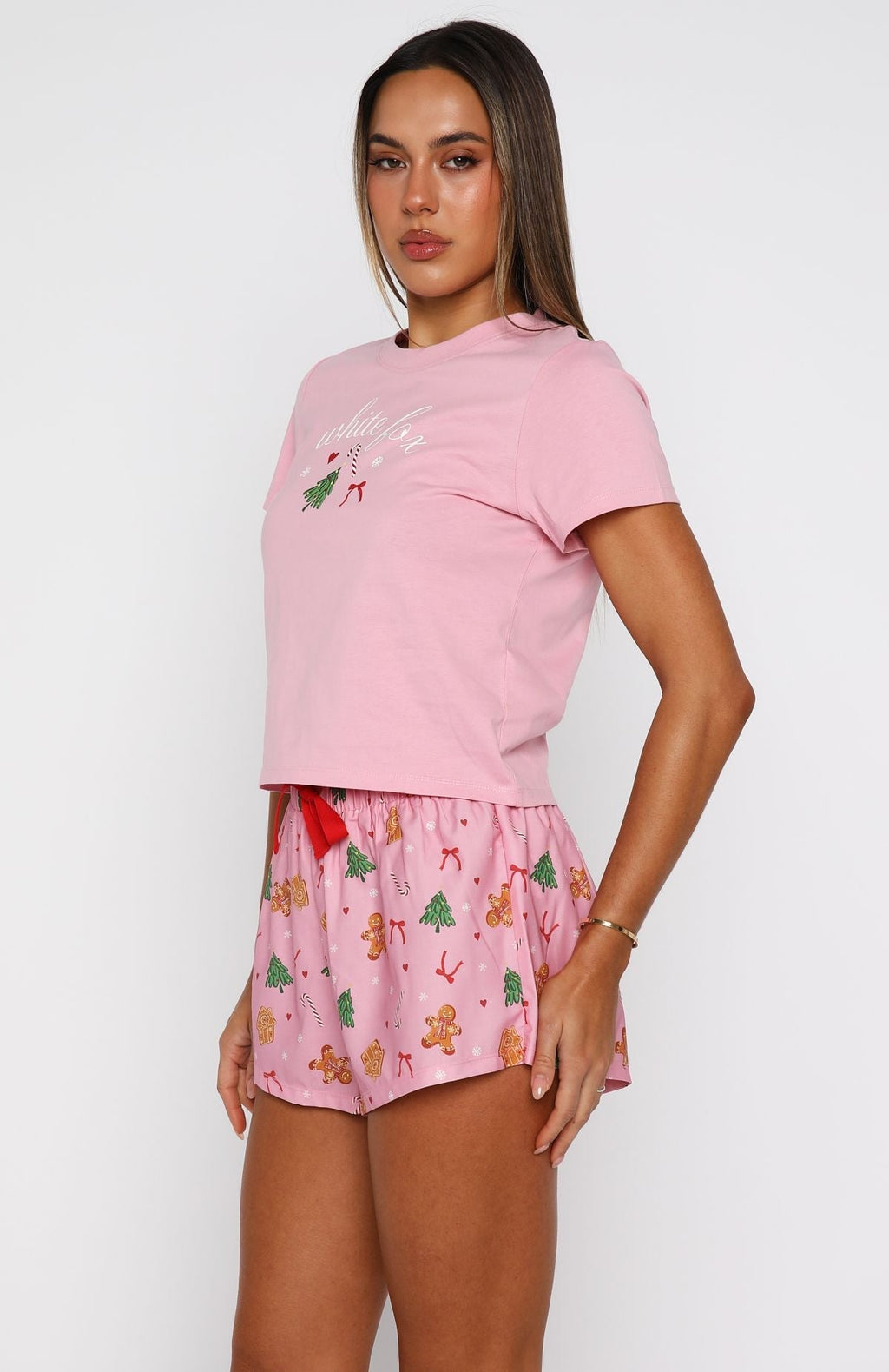 White Fox Sweetheart Pyjama Set Candy Kiss
