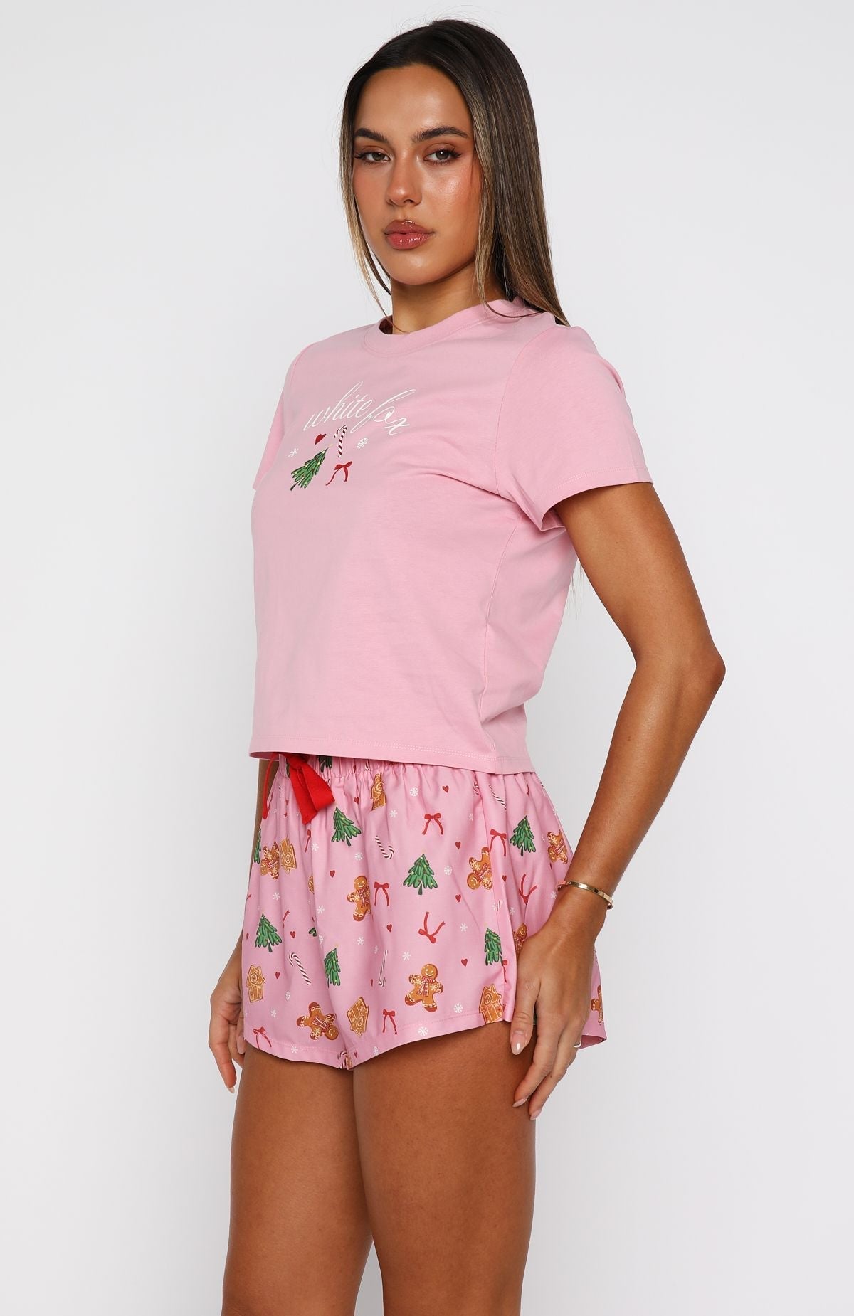 White Fox Sweetheart Pyjama Set Candy Kiss