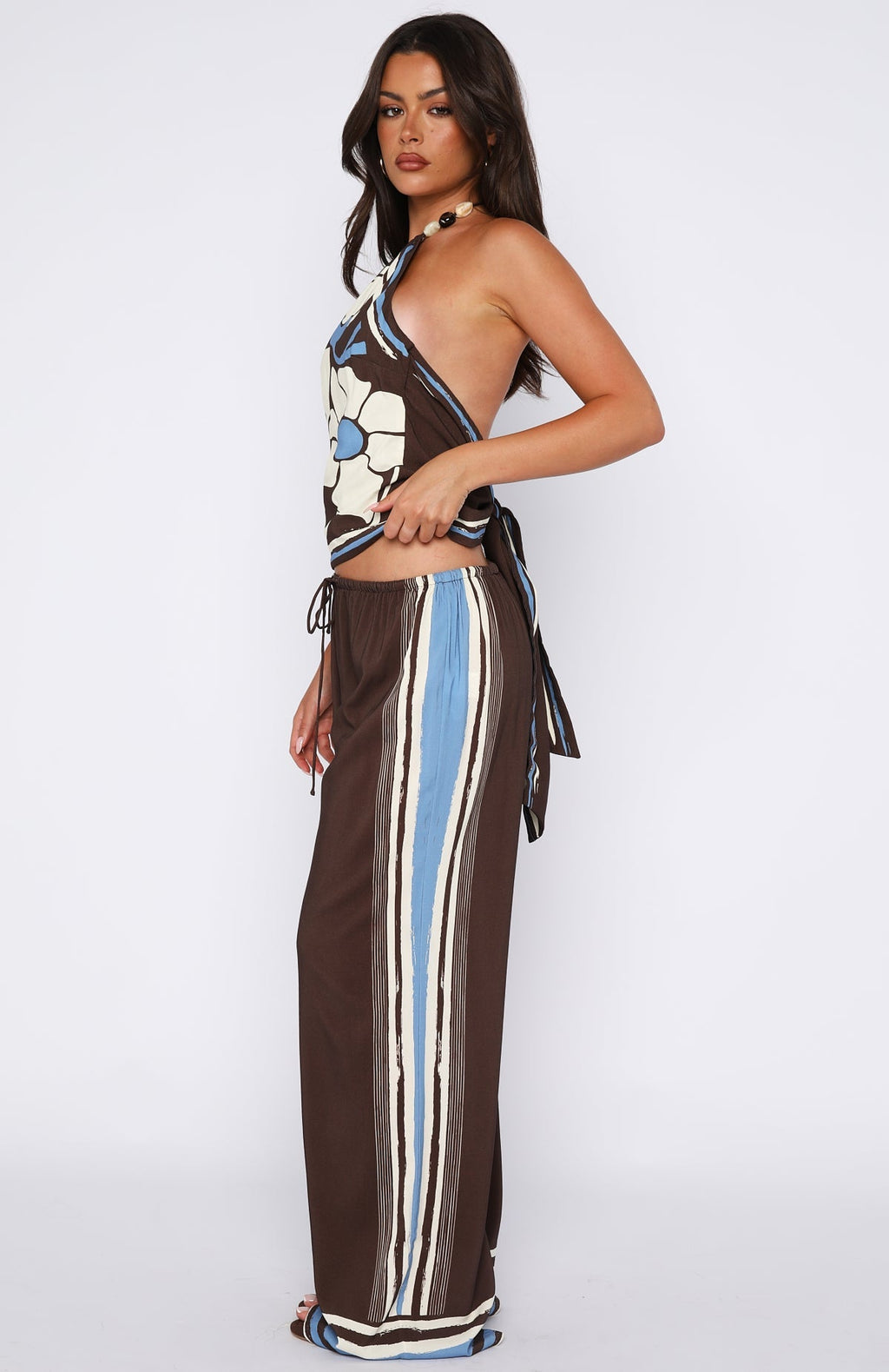 White Fox Tropic Muse Pants Cocoa Symphony