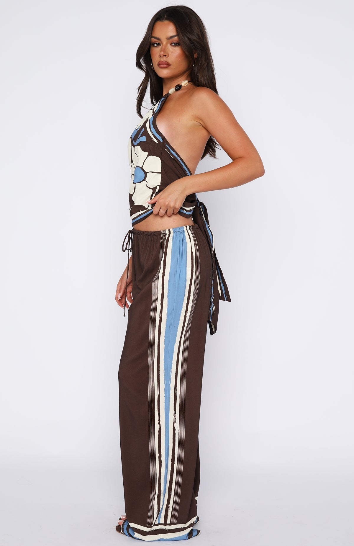 White Fox Tropic Muse Pants Cocoa Symphony