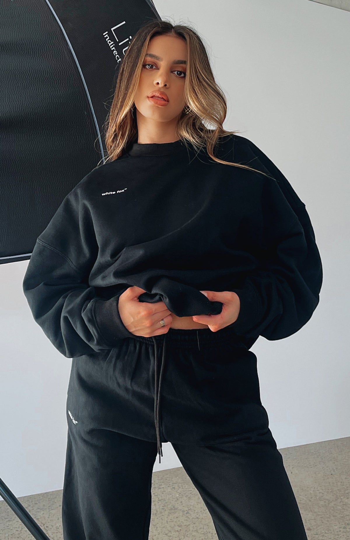 White Fox Own The Moment Sweater Black