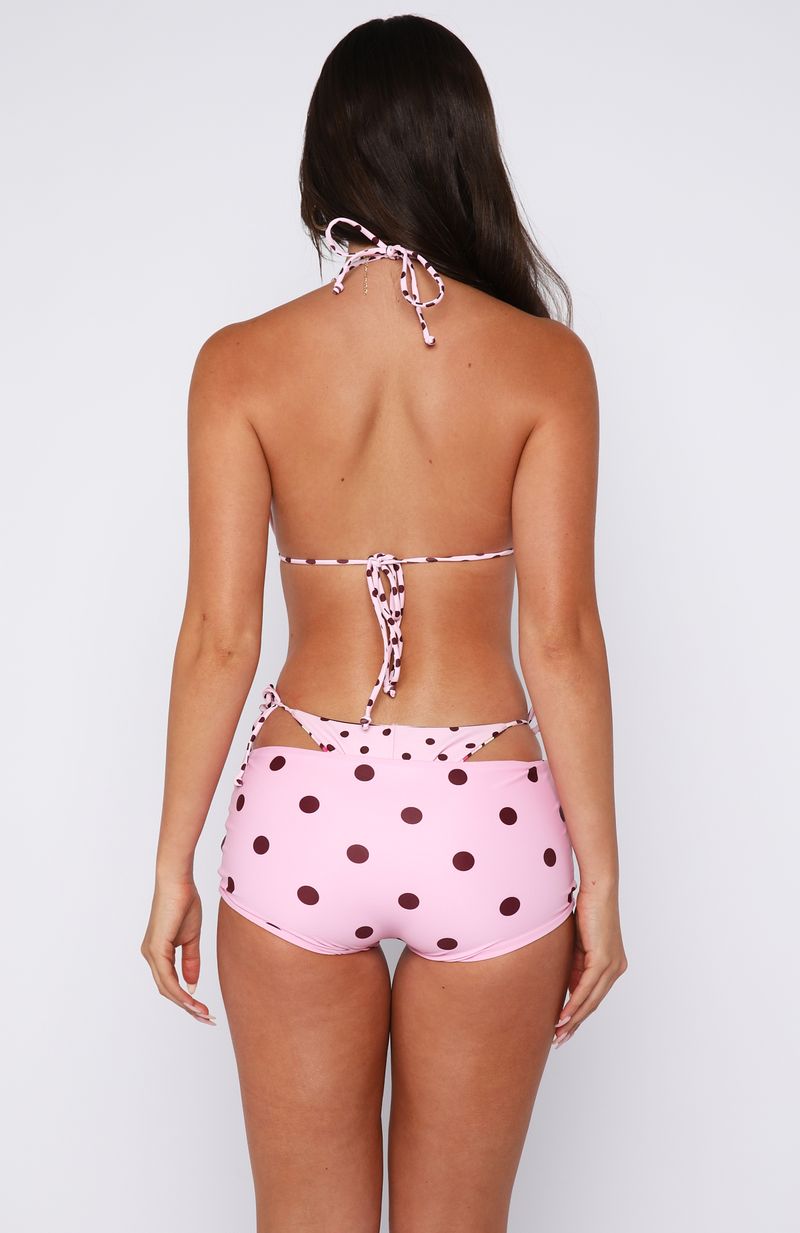 White Fox Rocki Bottoms Pink Polka Dot