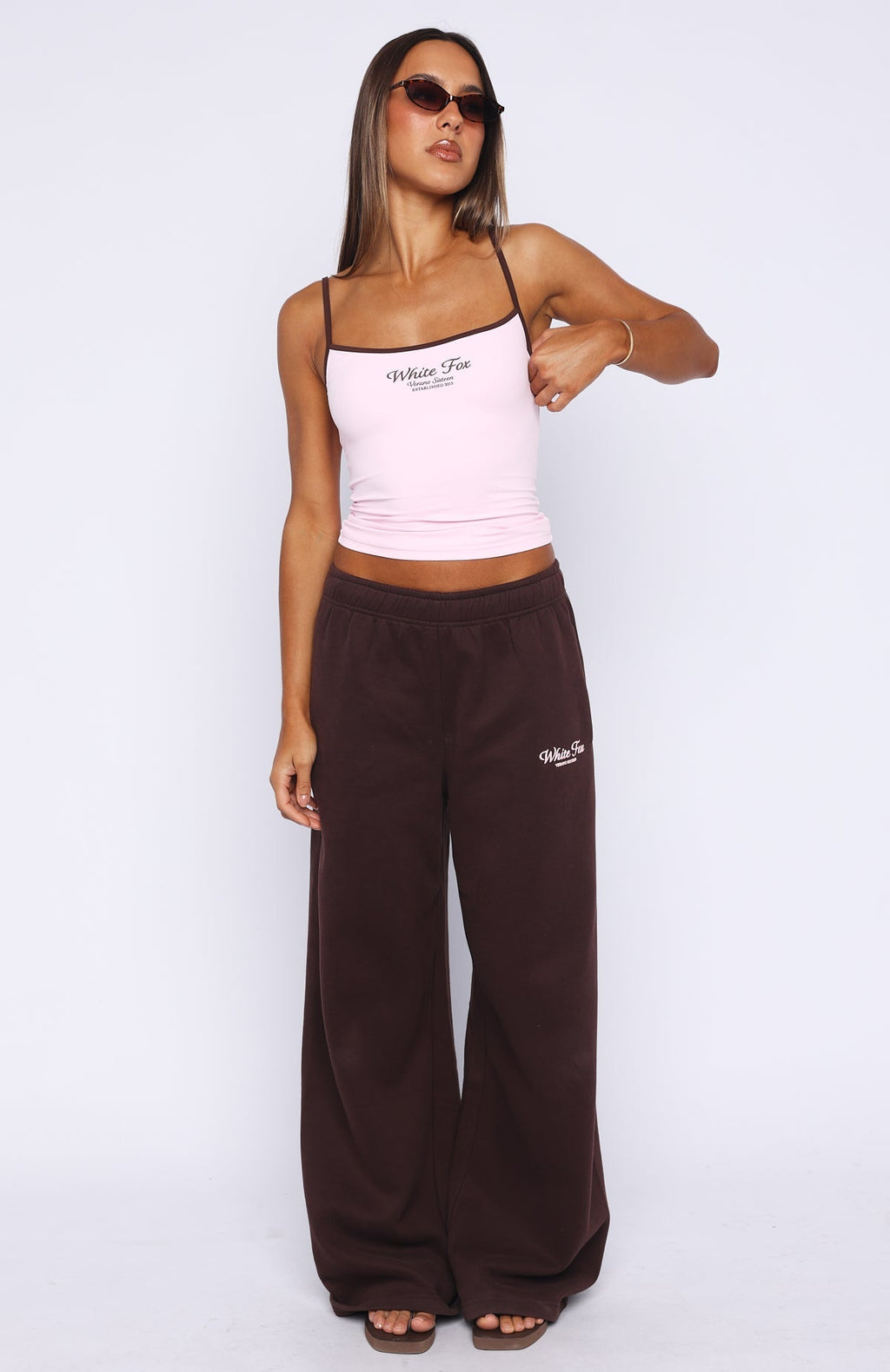 White Fox Verano Sixteen Giulia Singlet Top Pink