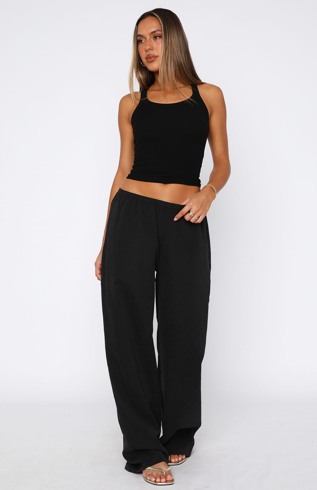 White Fox Take A Stance Pants Black