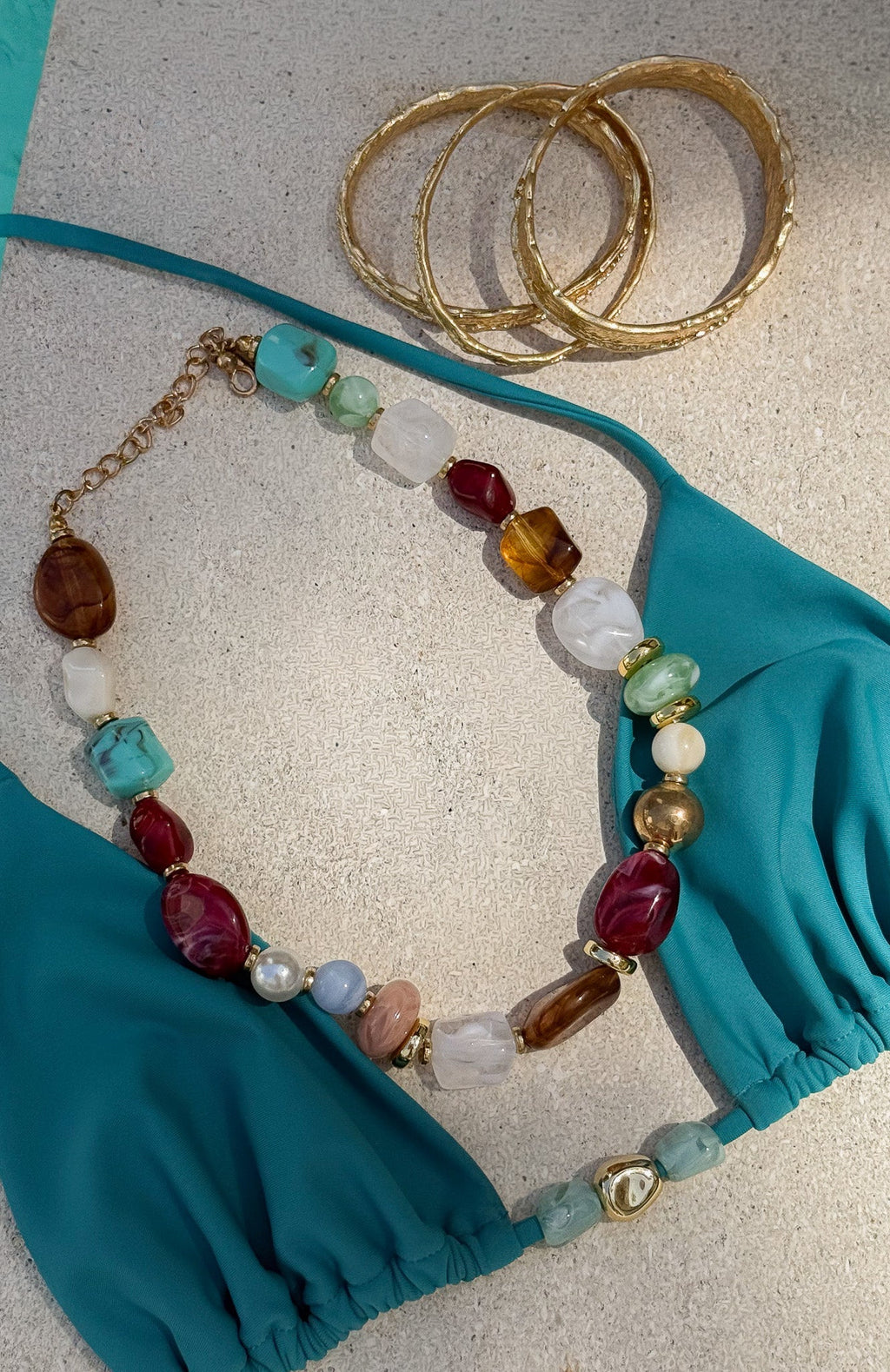 White Fox Ignatius Necklace Gold