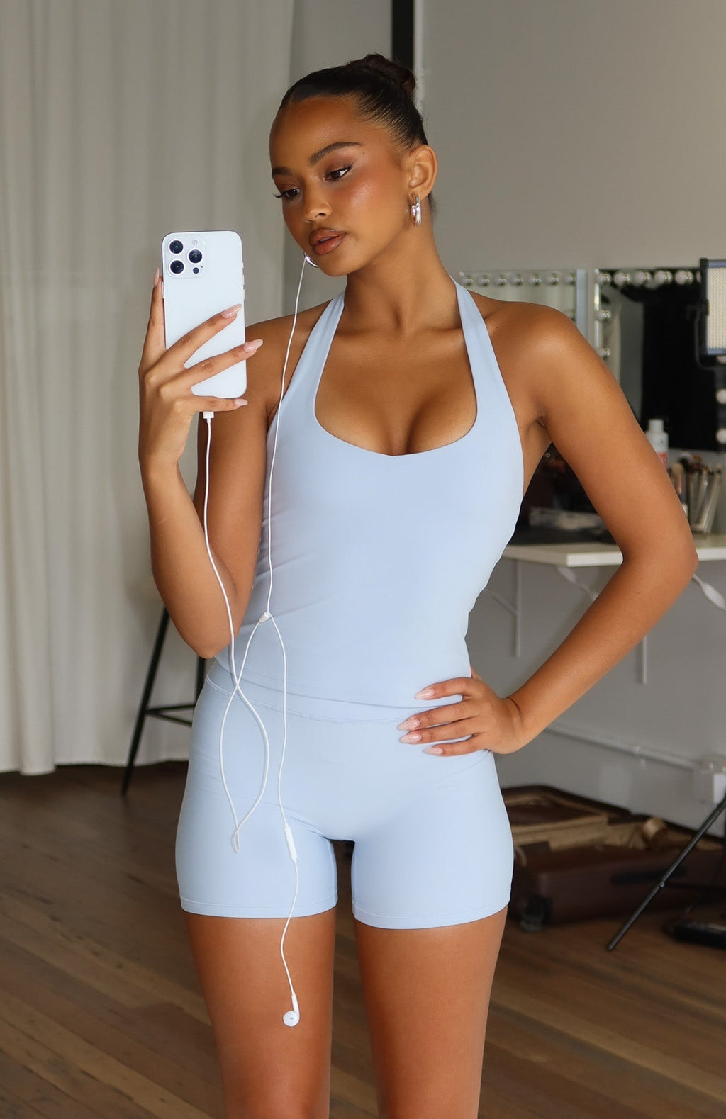 White Fox Body Pump Active Tank Icy Blue