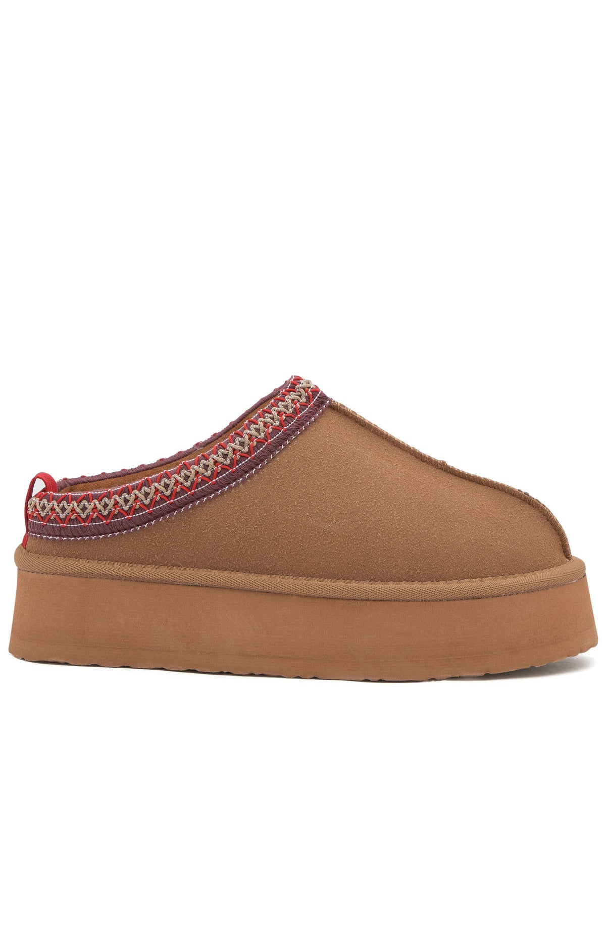 White Fox Tazmin Platform Snug Boots Chestnut
