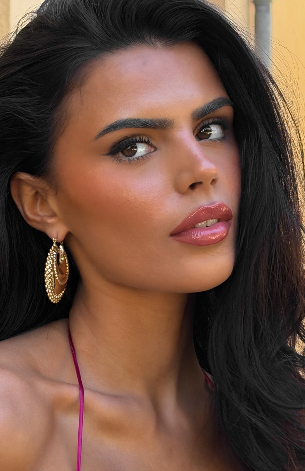White Fox Nika Earrings Gold
