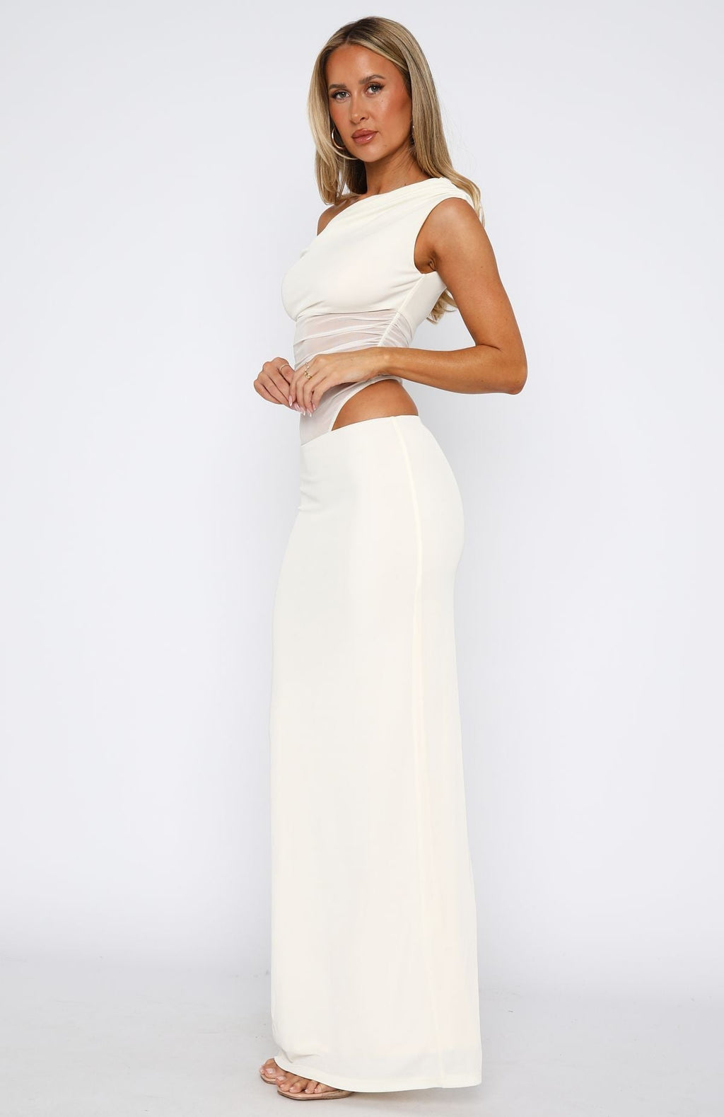 White Fox Girls Night Maxi Dress White