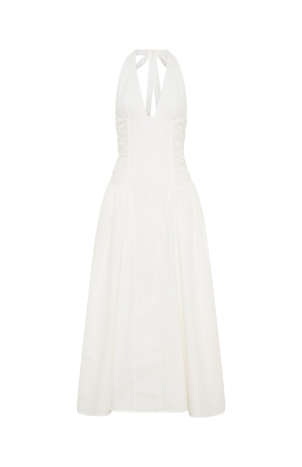 White Fox Tinsel Trouble Halter Midi Dress White