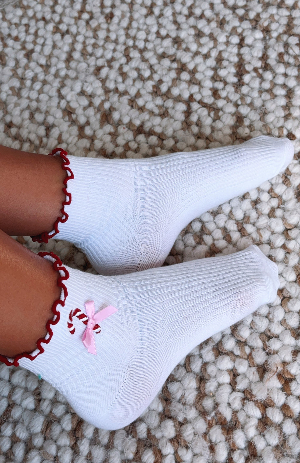 White Fox Festive Socks 2 Pack White
