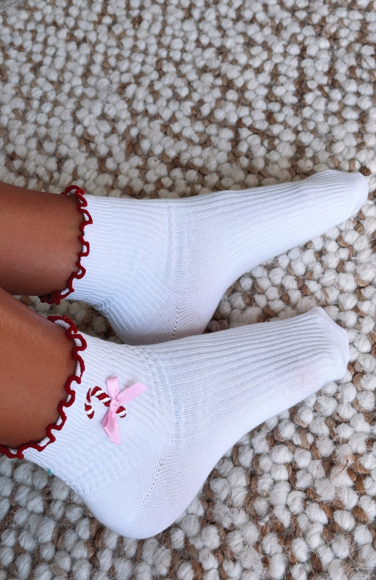 White Fox Festive Socks 2 Pack White