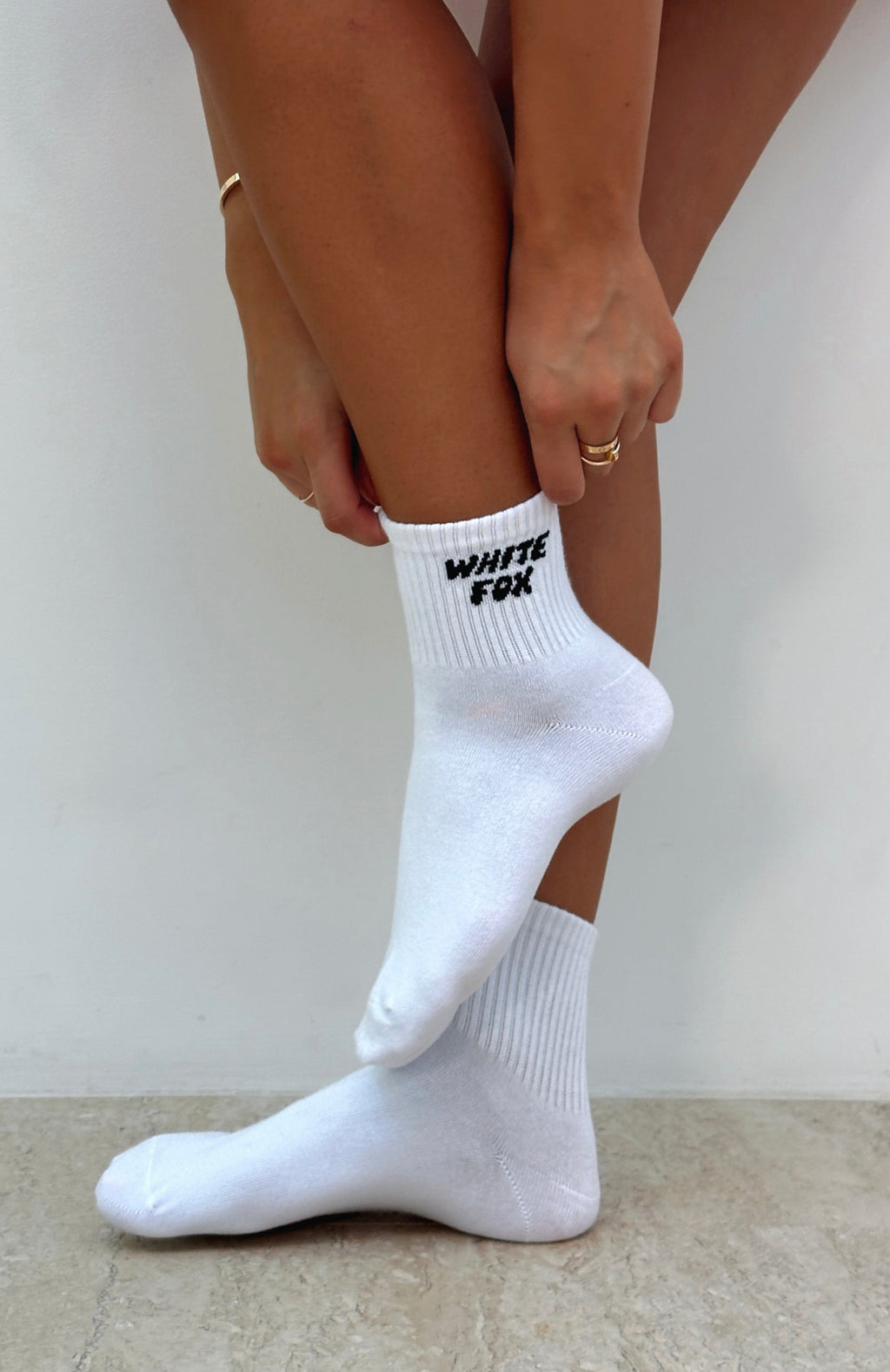 White Fox Offstage Socks White/Black