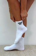 White Fox Offstage Socks White/Black