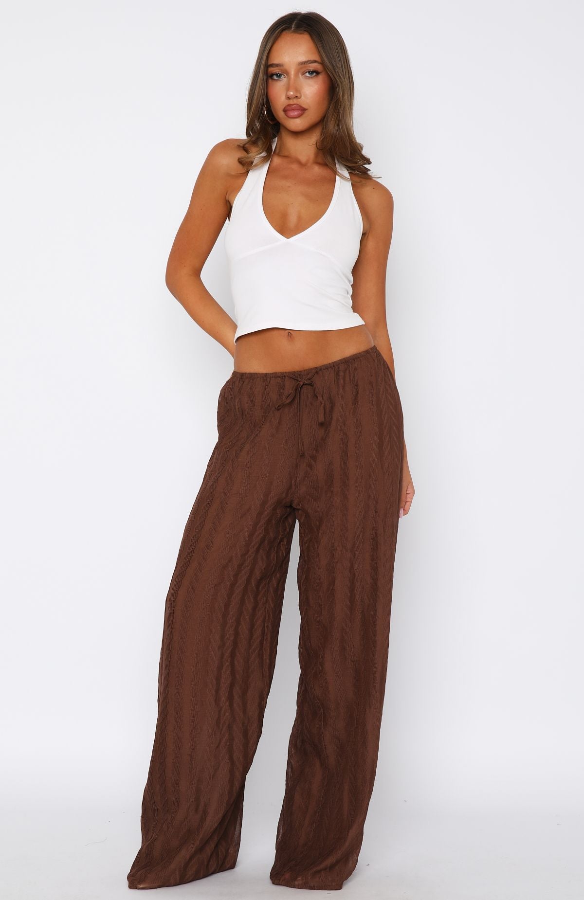White Fox Valley Escape Pants Chocolate