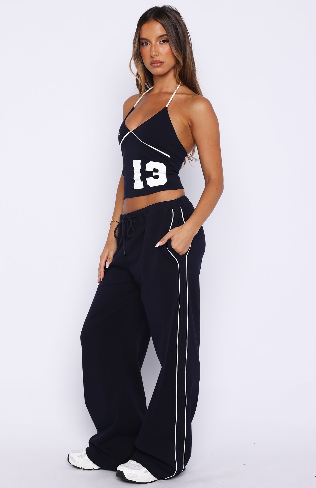 White Fox Can't Help The Feeling Track Pants Navy