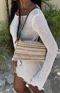 White Fox Talon Shoulder Bag Natural