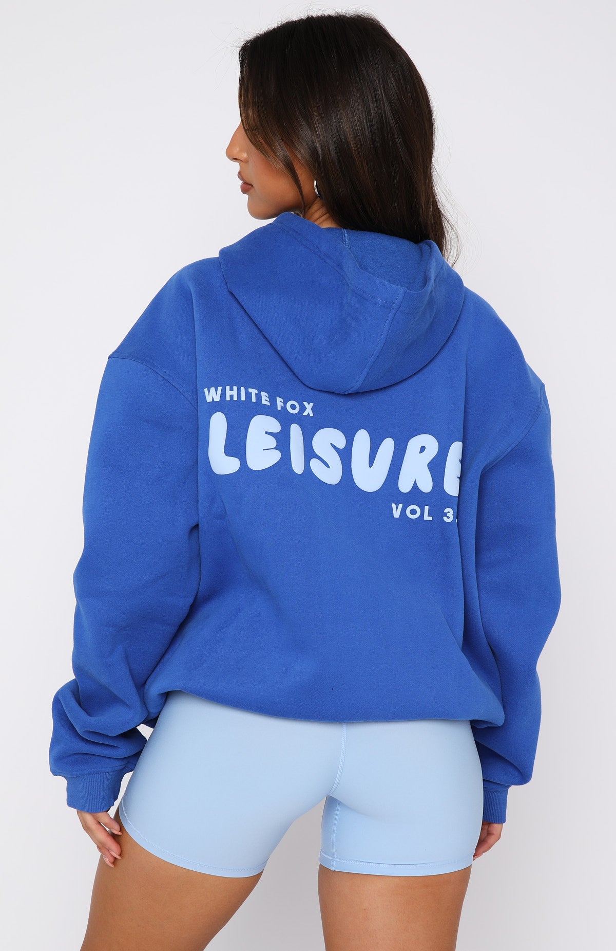White Fox Leisure Series Oversized Hoodie Cobalt