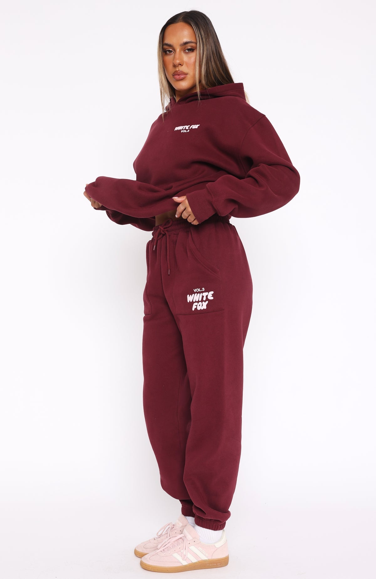 White Fox Offstage Sweatpants Red Velvet