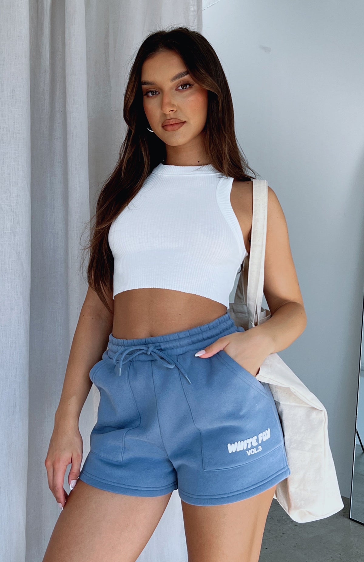White Fox Offstage Lounge Shorts Ocean