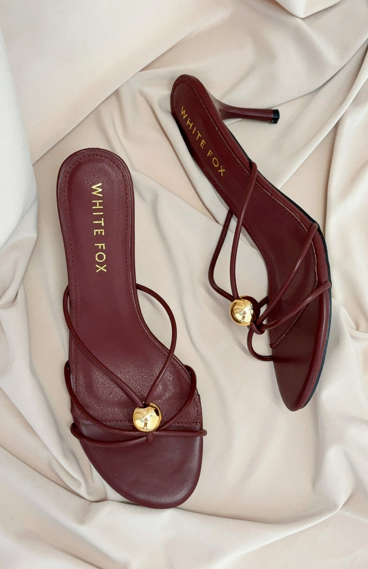 White Fox Sinclair Heels Burgundy