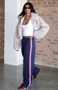 White Fox Travel Era Track Pants Navy
