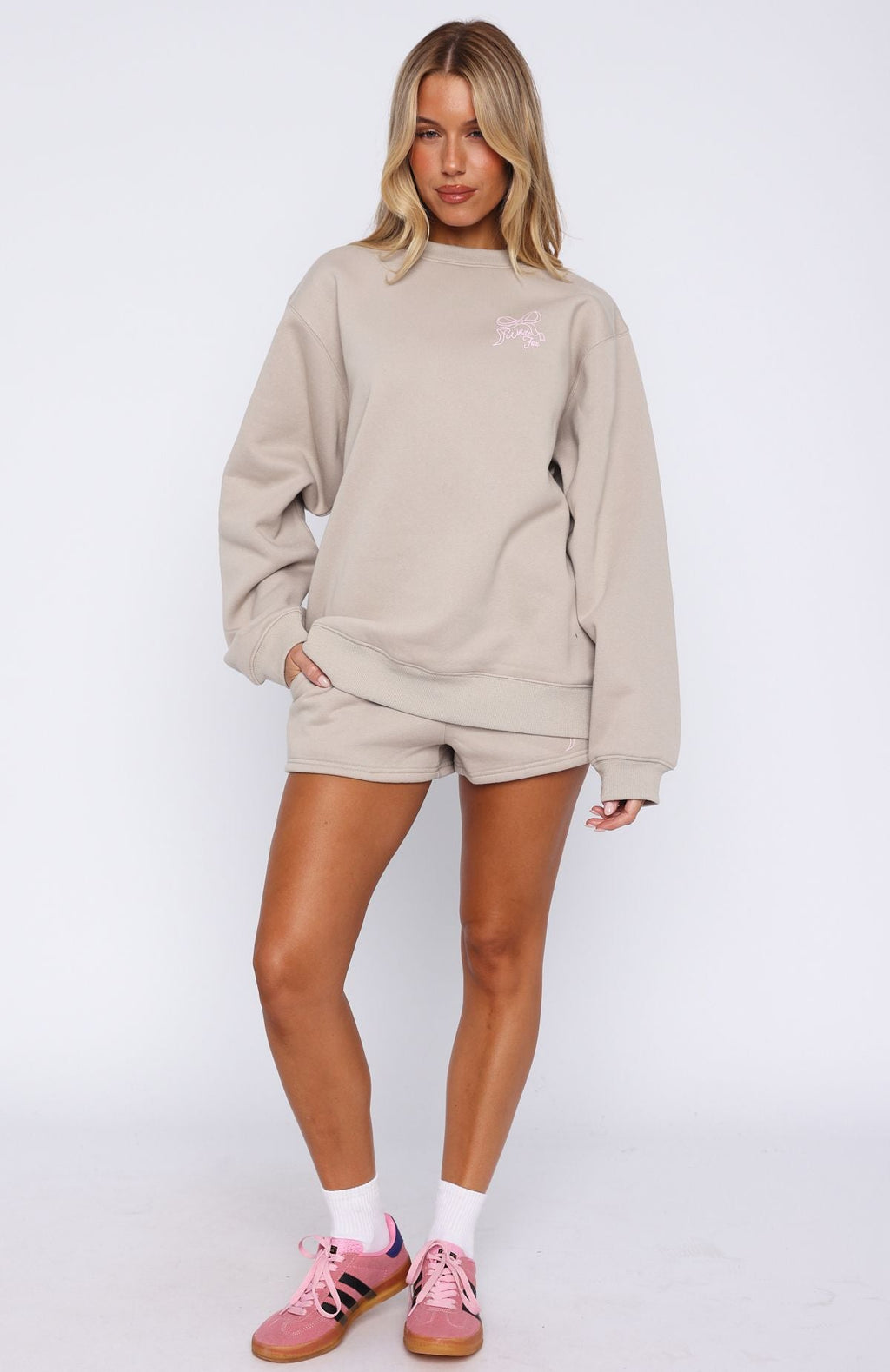White Fox Love You Forever Lounge Shorts Moon