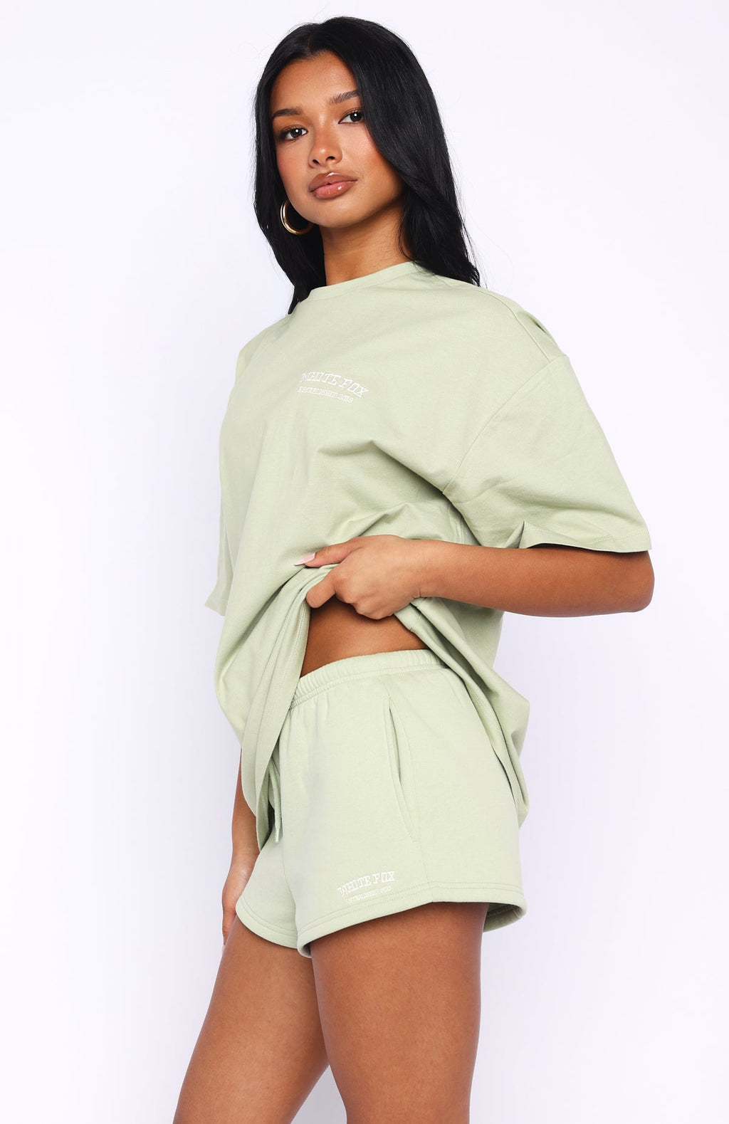 White Fox Can't Miss It Lounge Shorts Sage