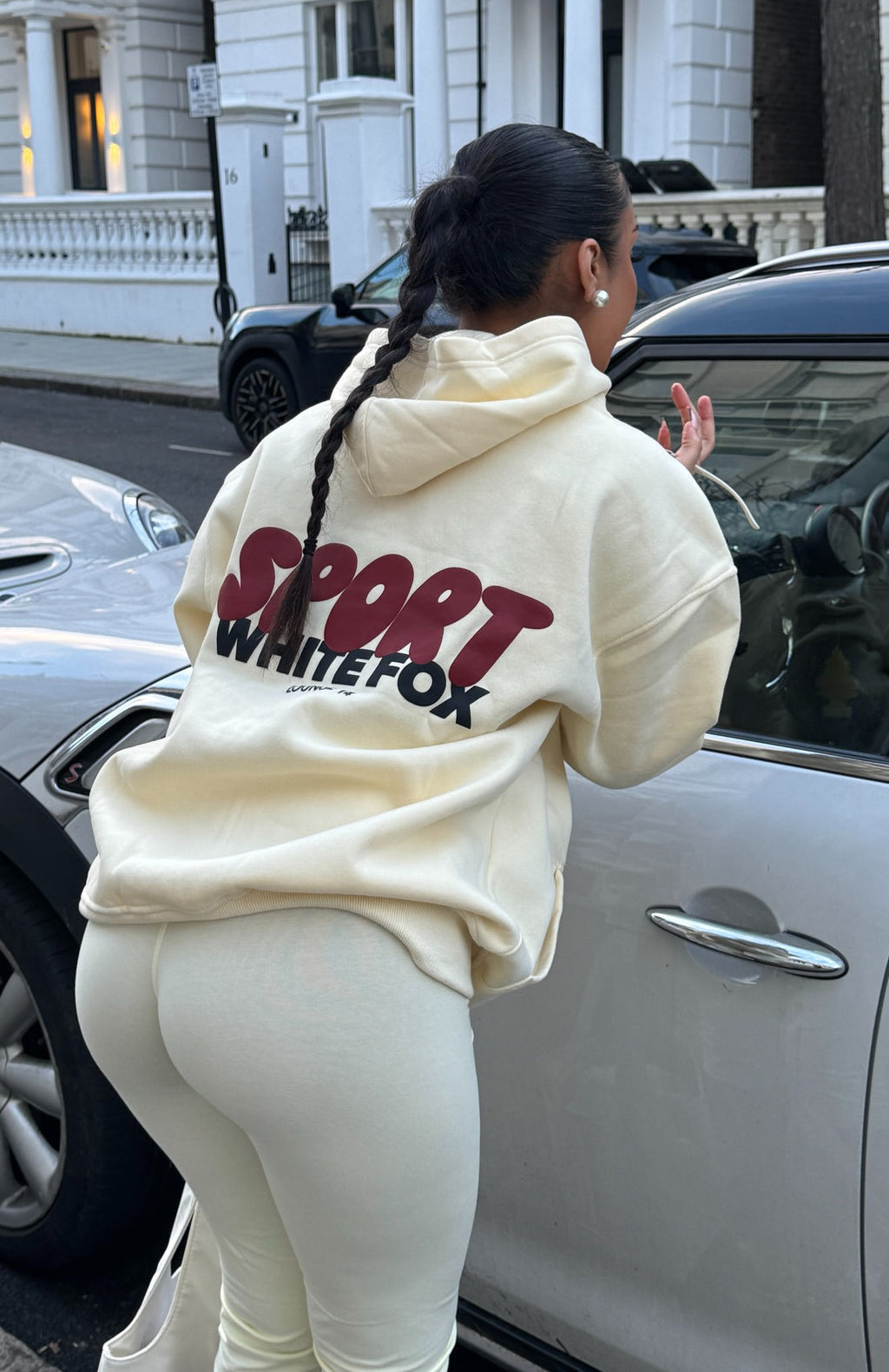White Fox Club 14 Peyton Oversized Hoodie Lemon