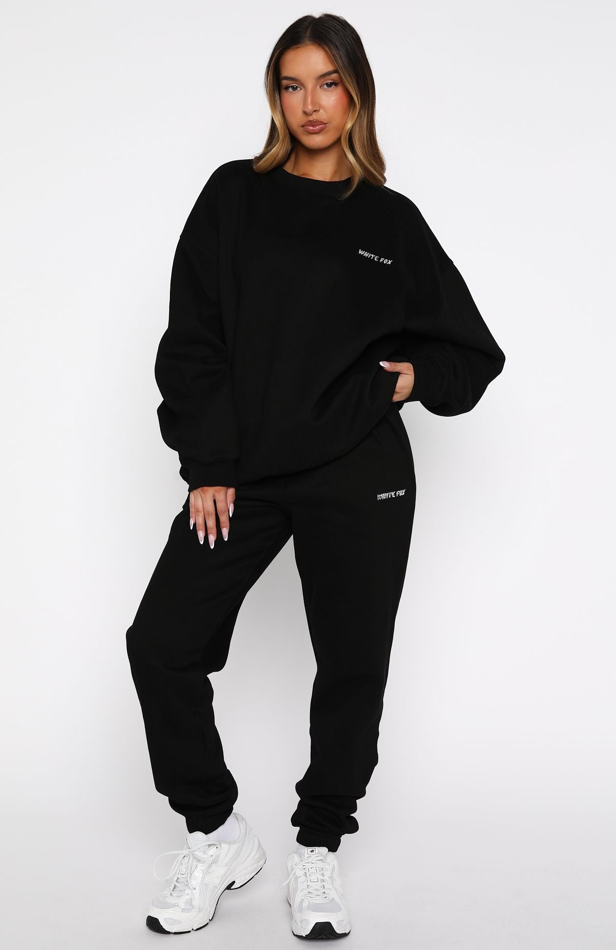 White Fox Test Drive Sweatpants Black