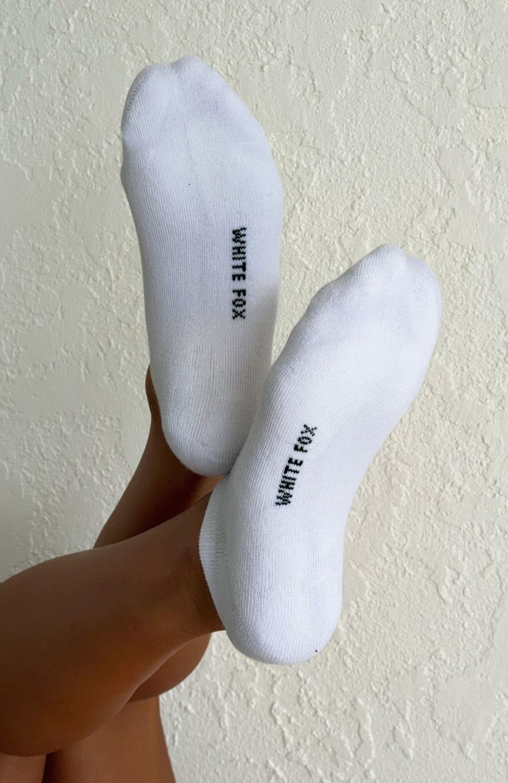 White Fox In Your Mind Socks 2 Pack Black/White