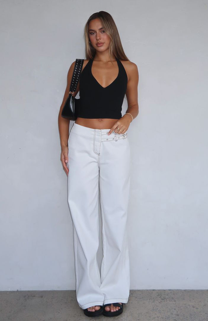 White Fox No Second Chances Pants Cream