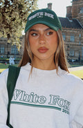 White Fox Social Season Cap Forest Green